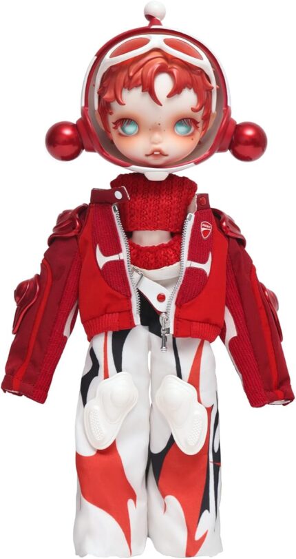 POP MART SKULLPANDA × Ducati 1/6 Action Figure BJD Doll, Ball Jointed Doll, DIY Clothes, Toys for Modern Home Decor, Collectible Toy, Gifts for Girlfriend, Daughter