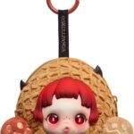 POP MART SKULLPANDA You Found Me！Series Earphone Bag-Moldy Muffin Portable Earbuds Case for Apple, Samsung, JBL, Headphone Earbud Protective Carrying Case Bag