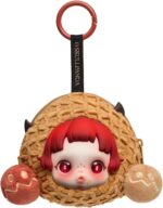 POP MART SKULLPANDA You Found Me！Series Earphone Bag-Moldy Muffin Portable Earbuds Case for Apple, Samsung, JBL, Headphone Earbud Protective Carrying Case Bag