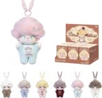 POP MART DIMOO Crush on Coffee Series-Soft-faced Plush Keychain Blind Box, Random Design Action Figures Collectible Toys Home Decorations, Single Box