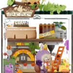The Monsters Forest Secret Base Series Blocks-Playful Home, Labubu Building Toy Set, Interactive Building Toy for Kids, Boys, and Girls
